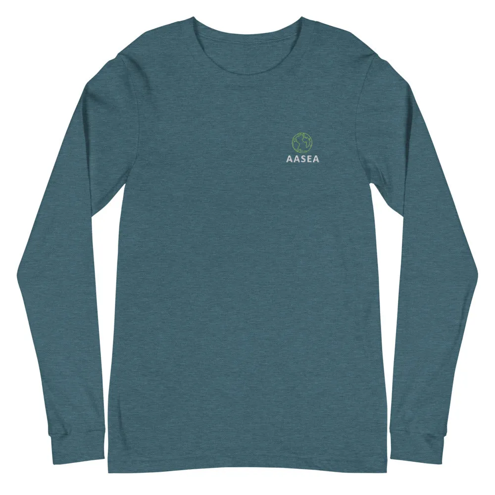 Earth Embroidery Long Sleeve Tee- Unisex (Multiple Colors)