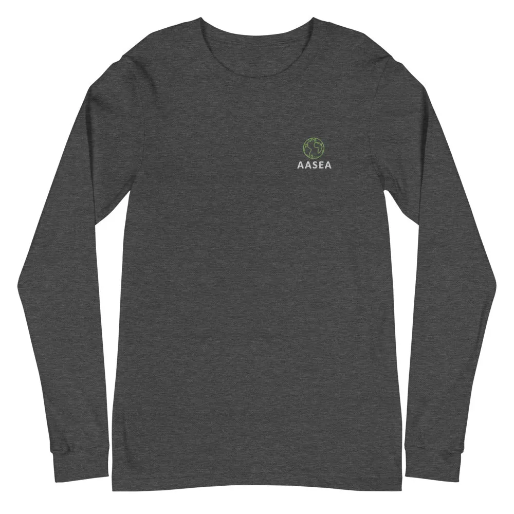 Earth Embroidery Long Sleeve Tee- Unisex (Multiple Colors)