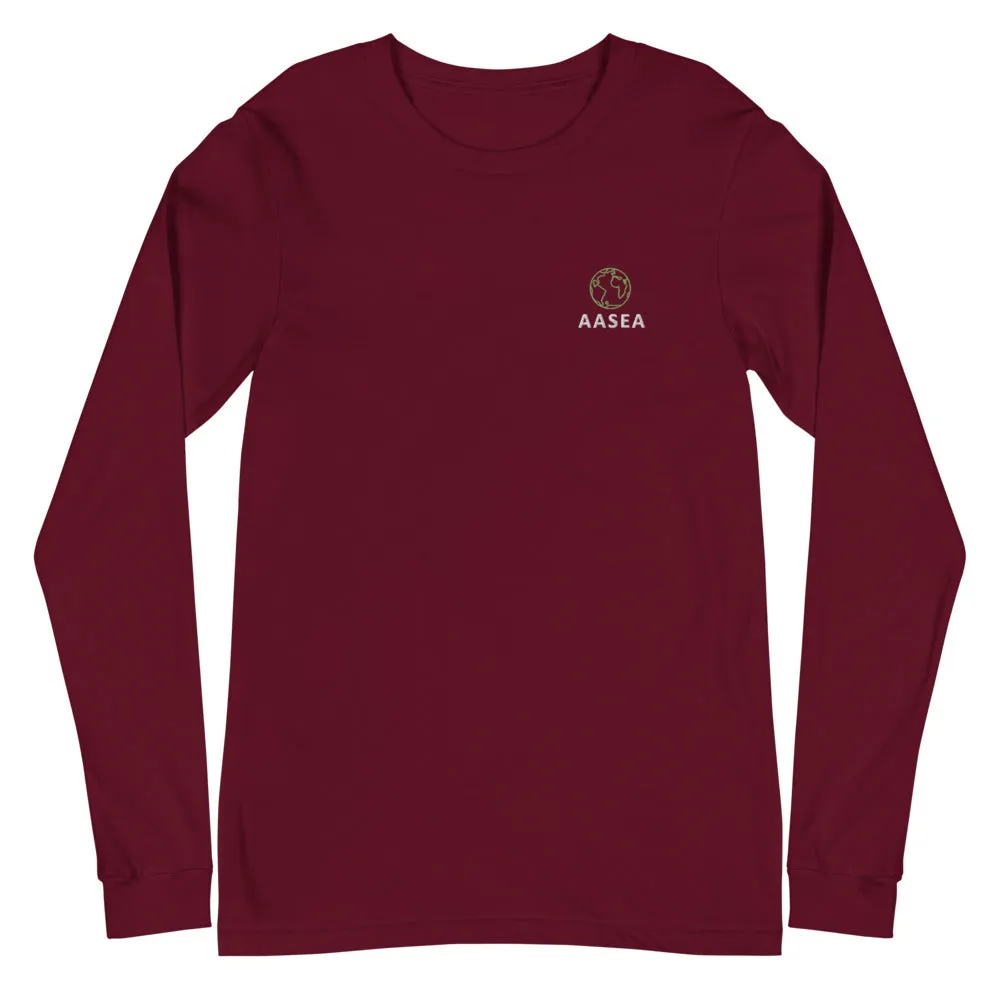 Earth Embroidery Long Sleeve Tee- Unisex (Multiple Colors)