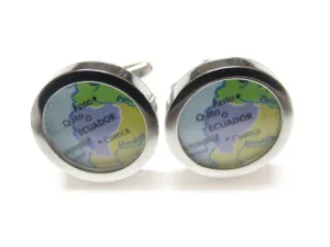 Ecuador Map Cufflinks