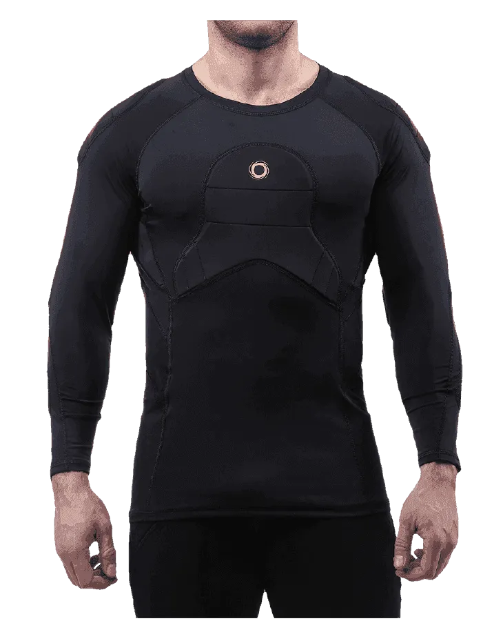 ELITE  BADS  ¾ Sleeve, Padded Compression Shirt