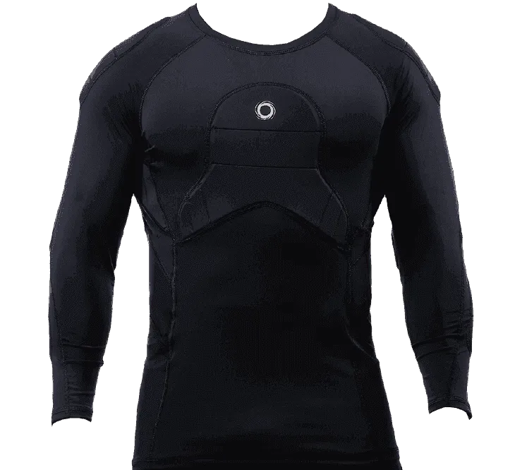 ELITE  BADS  ¾ Sleeve, Padded Compression Shirt