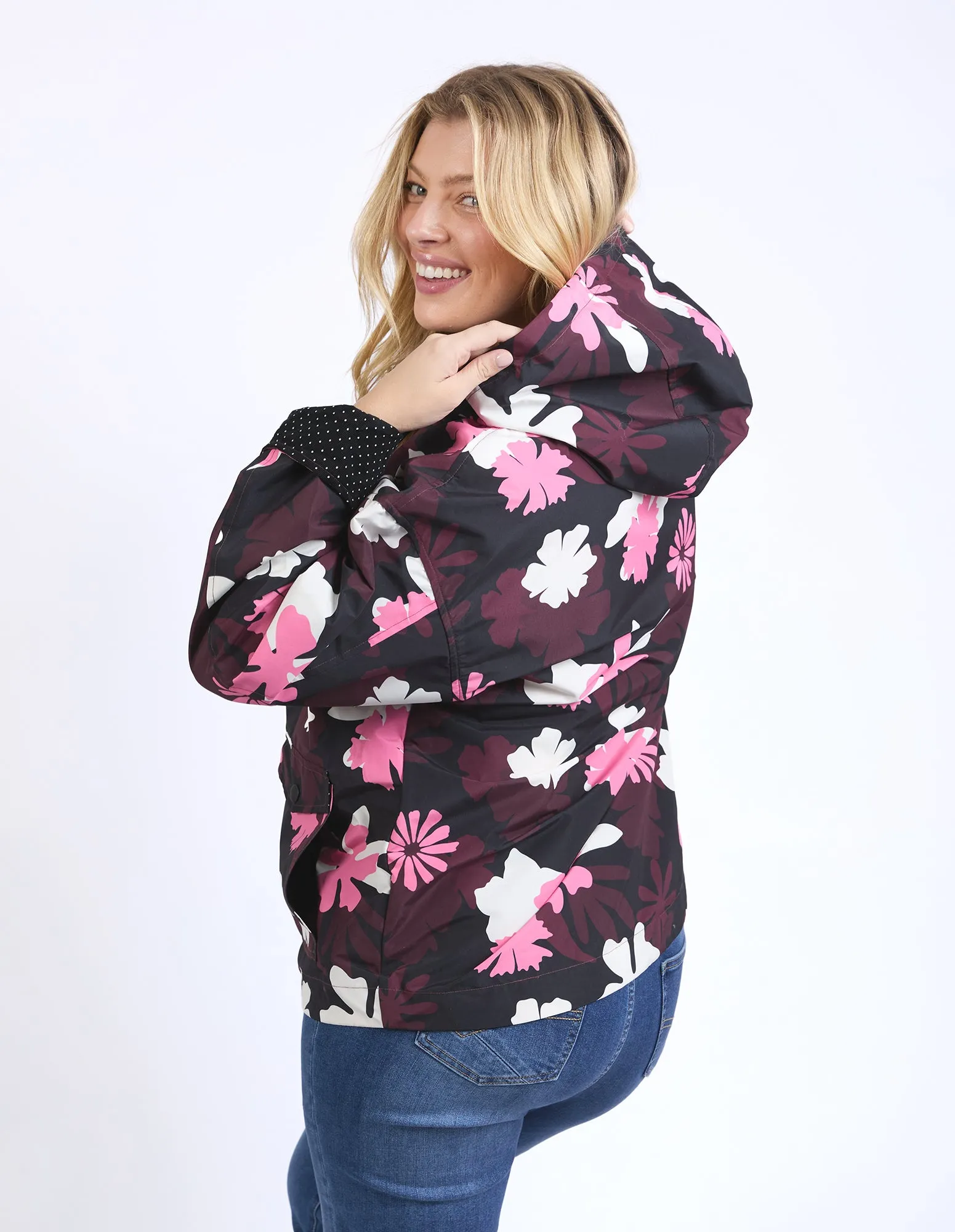 ELM HADLEY FLORAL RAINCOAT