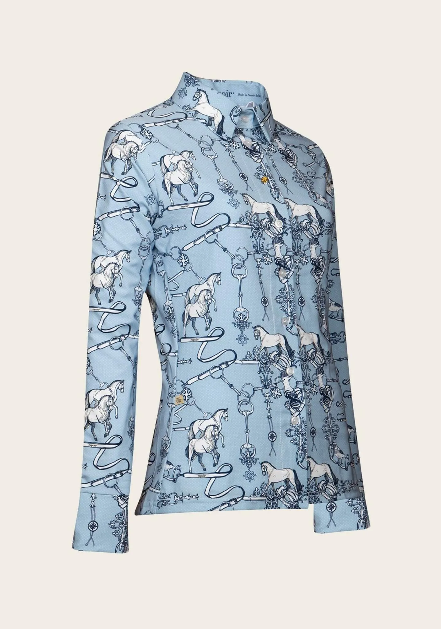 Espoir Blue Carnival Button Shirt