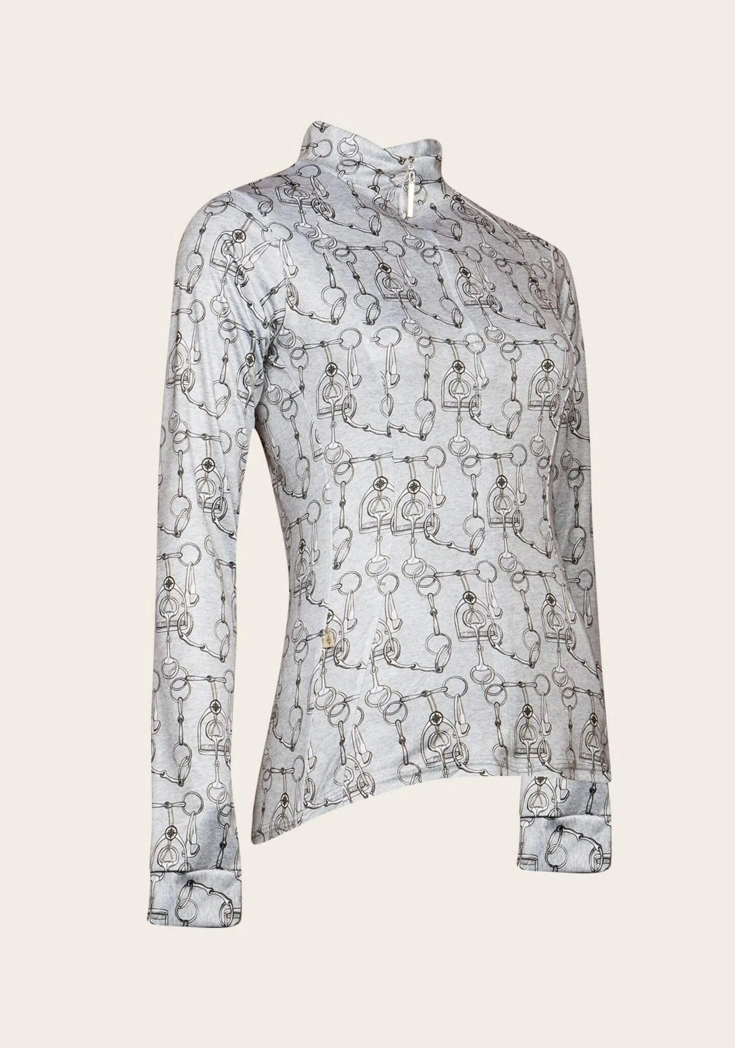 Espoir Melange Bits Quarter Zip Shirt