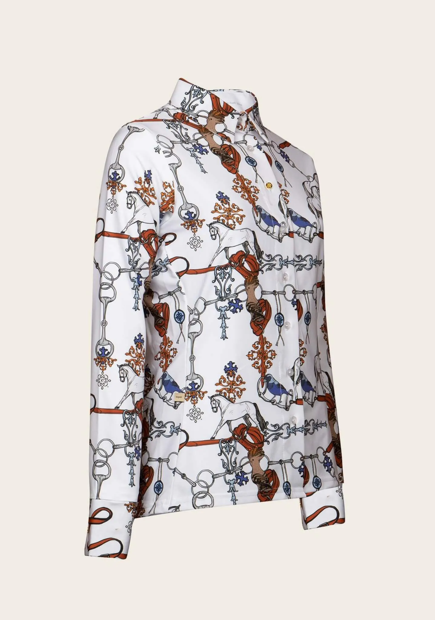 Espoir White  Carnival Button Shirt