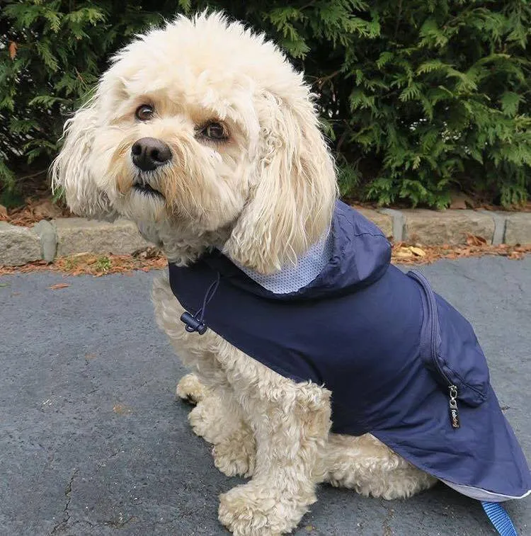 Fabdog Navy Packaway Raincoat