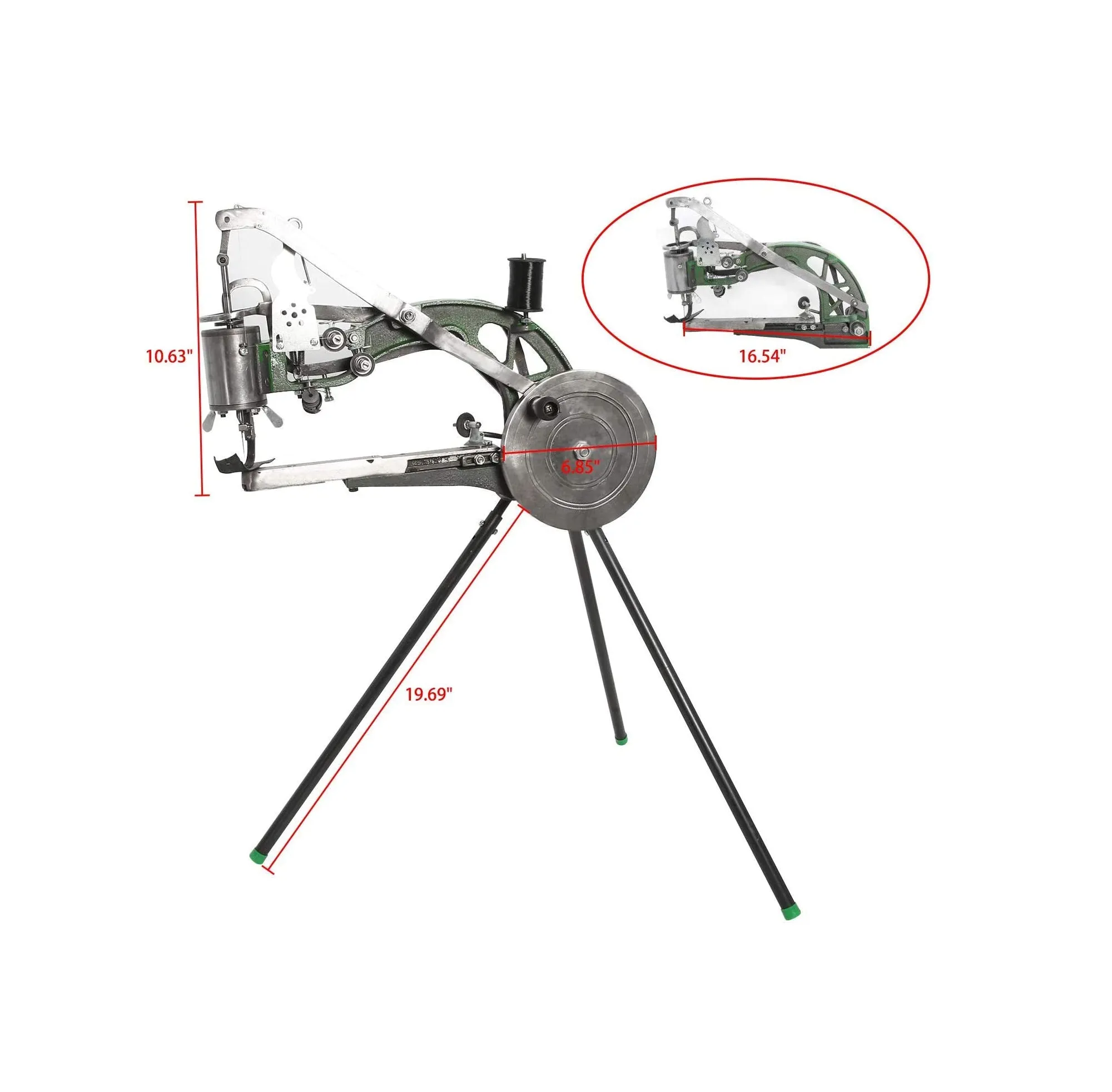 FamYun Hand Cobbler Shoe Repair Machine Dual Cotton Nylon Line Sewing Machine Manual Leather Machine Shoe Sewing Machine