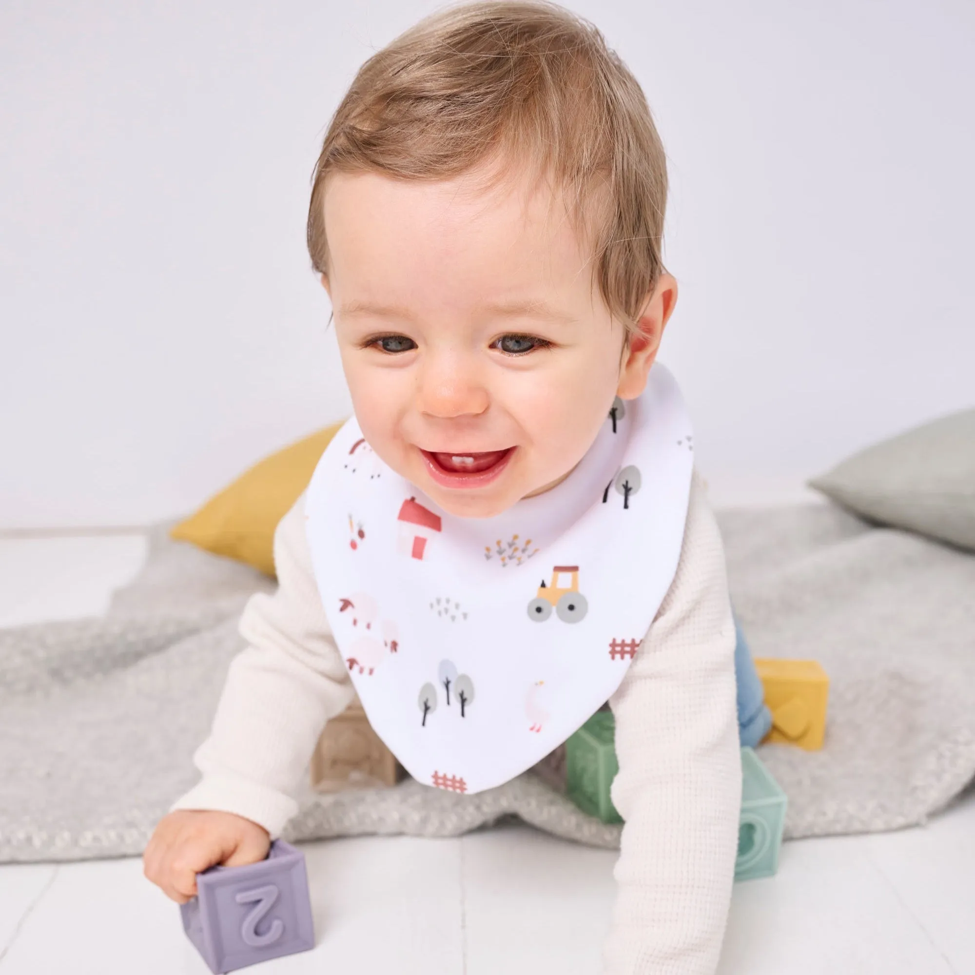Farm Bundle of 3 Waterproof Dribble Bibs