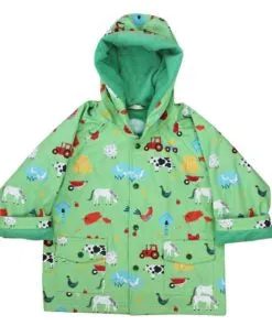 Farm Print Rain Mac - Powell Craft