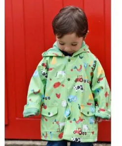 Farm Print Rain Mac - Powell Craft
