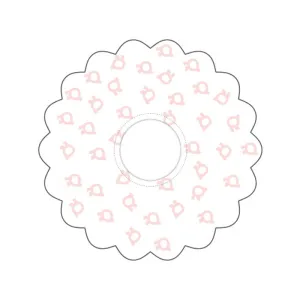 FaSoLa Disposable Baby Bibs - Pink Print, 10*12cm, 10 Pieces