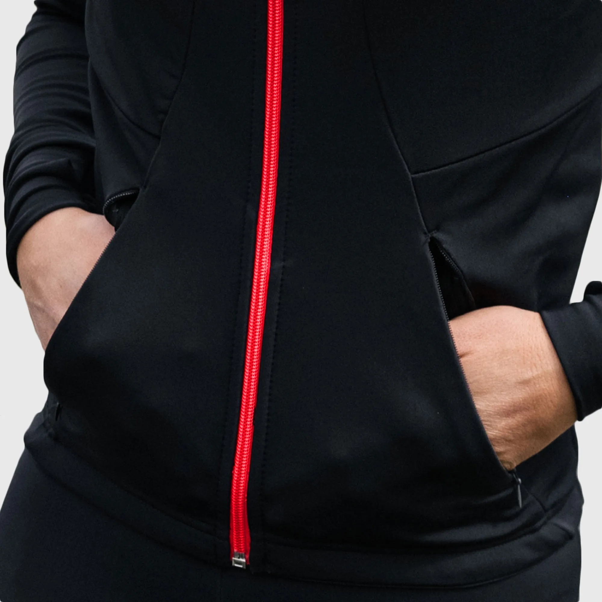 Fdx Arch Men's Red Thermal Roubaix Long Sleeve Cycling Jersey