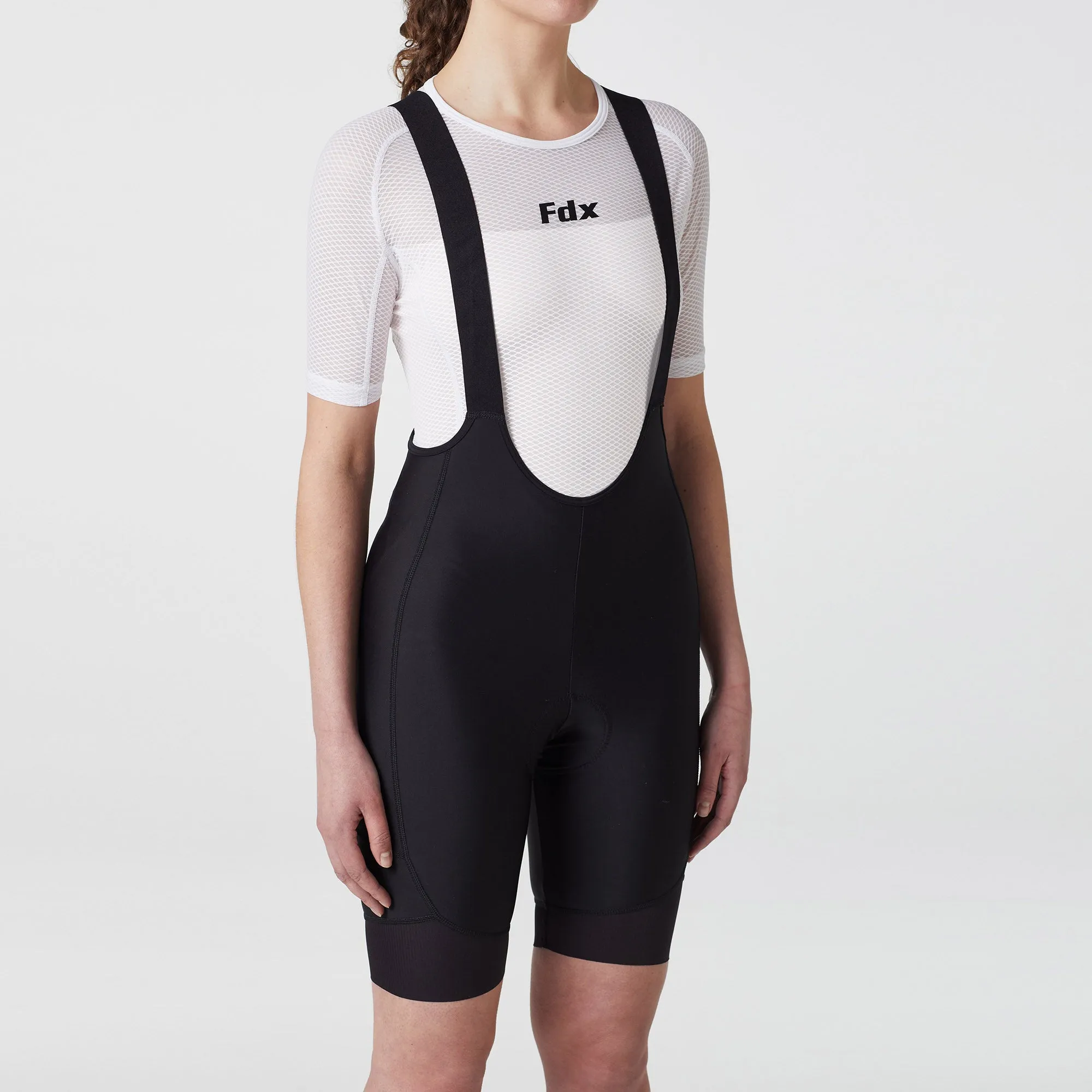 Fdx Duo Black Women's & Girl's Padded Summer Cycling Cargo Bib Shorts