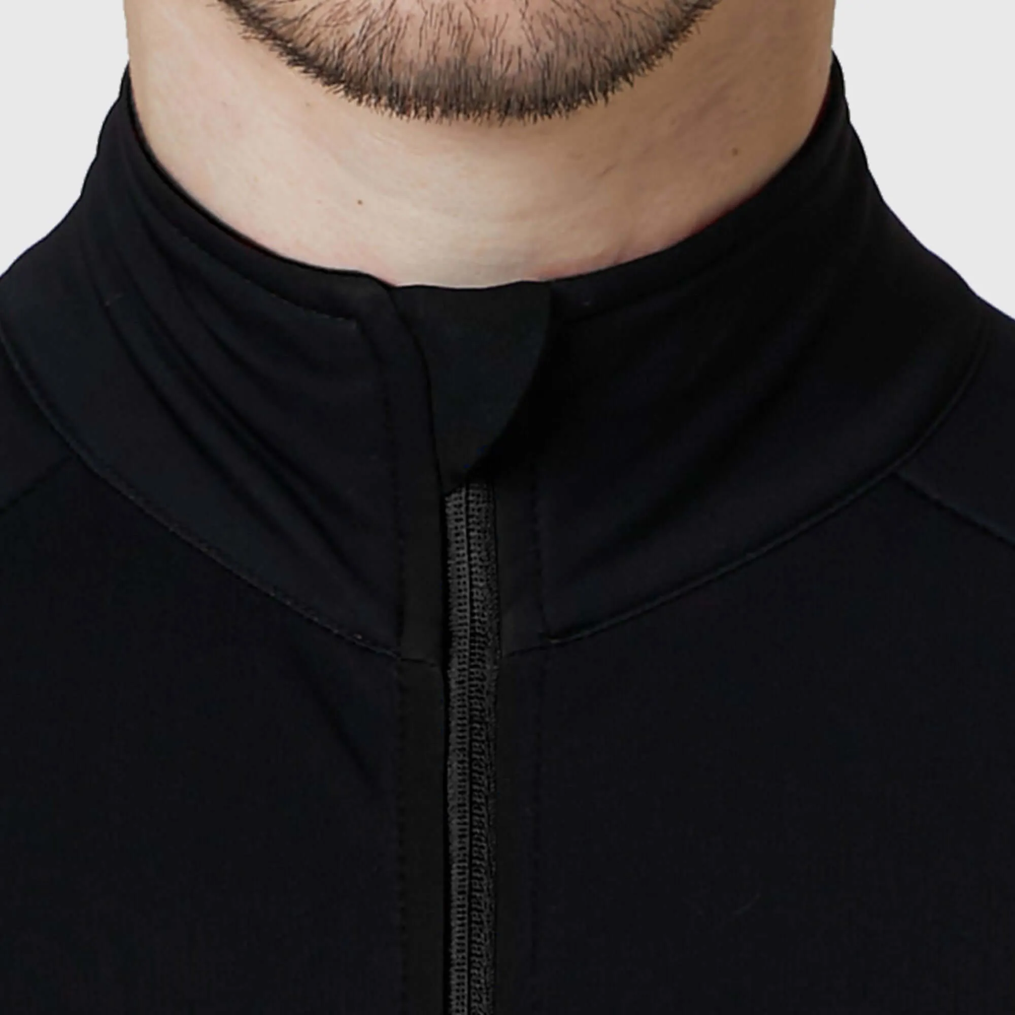 Fdx Men's Set Arch Thermal Roubaix Long Sleeve Cycling Jersey & Cargo Bib Tights - Black