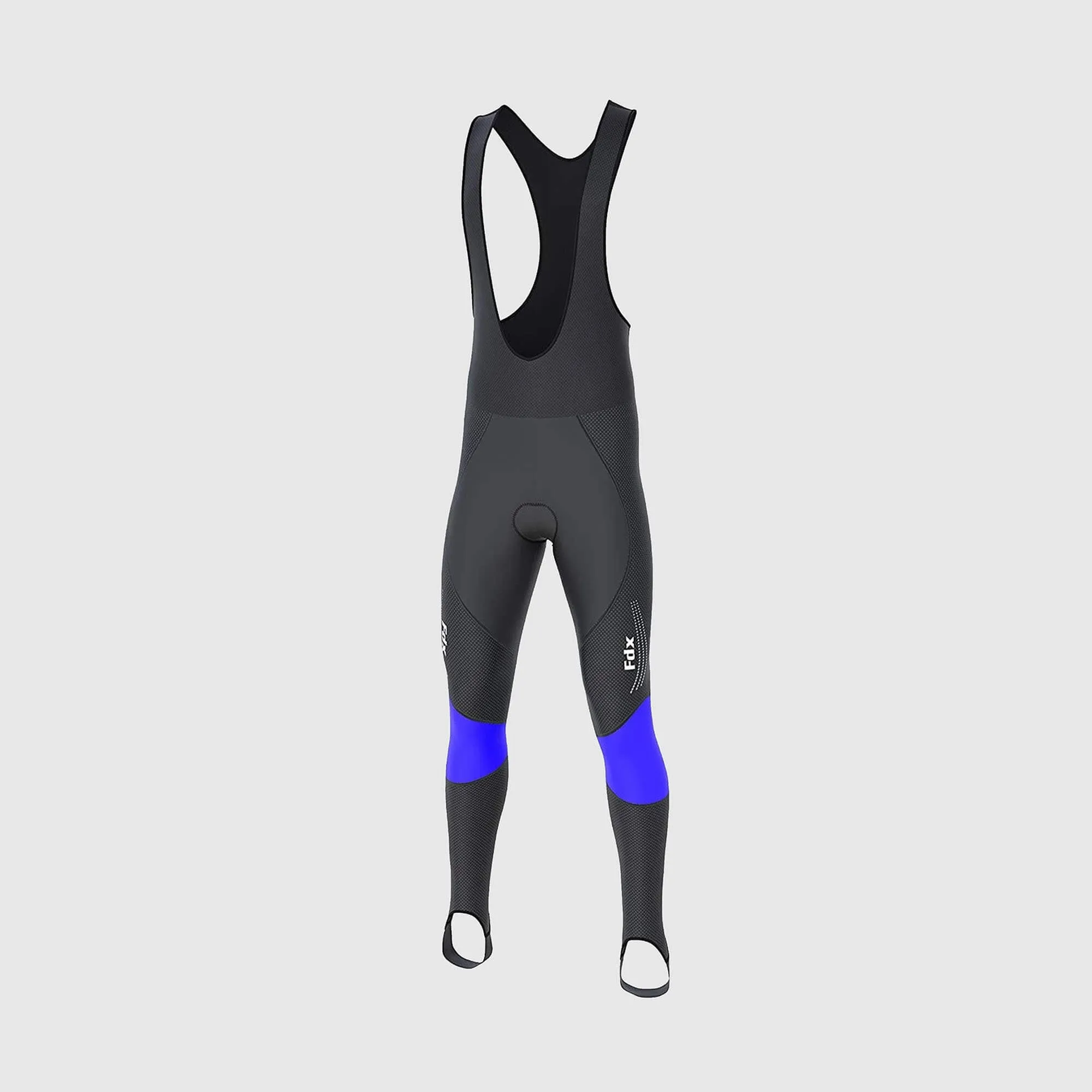 Fdx Men's Set Thermodream Thermal Long Sleeve Cycling Jersey & Bib Tights - Blue