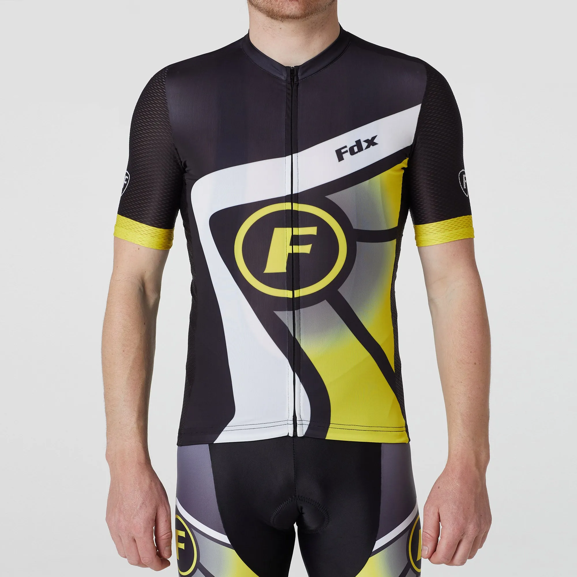 Fdx Signature Yellow Men's & Boy's Short Sleeve Summer Cycling Jersey
