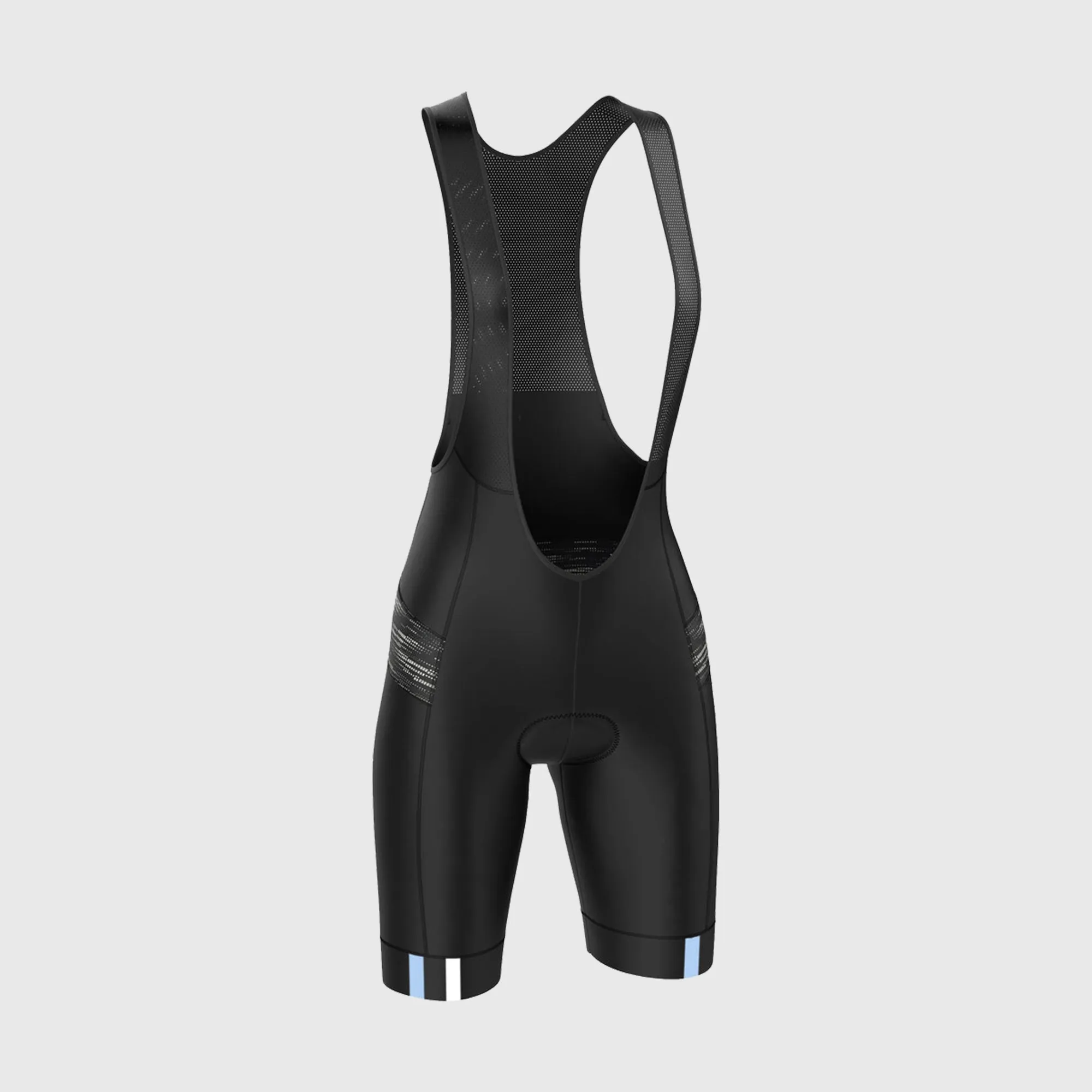 Fdx Women's & Girl's Set Velos Blue Short Sleeve Summer Cycling Jersey & Cargo Bib Shorts