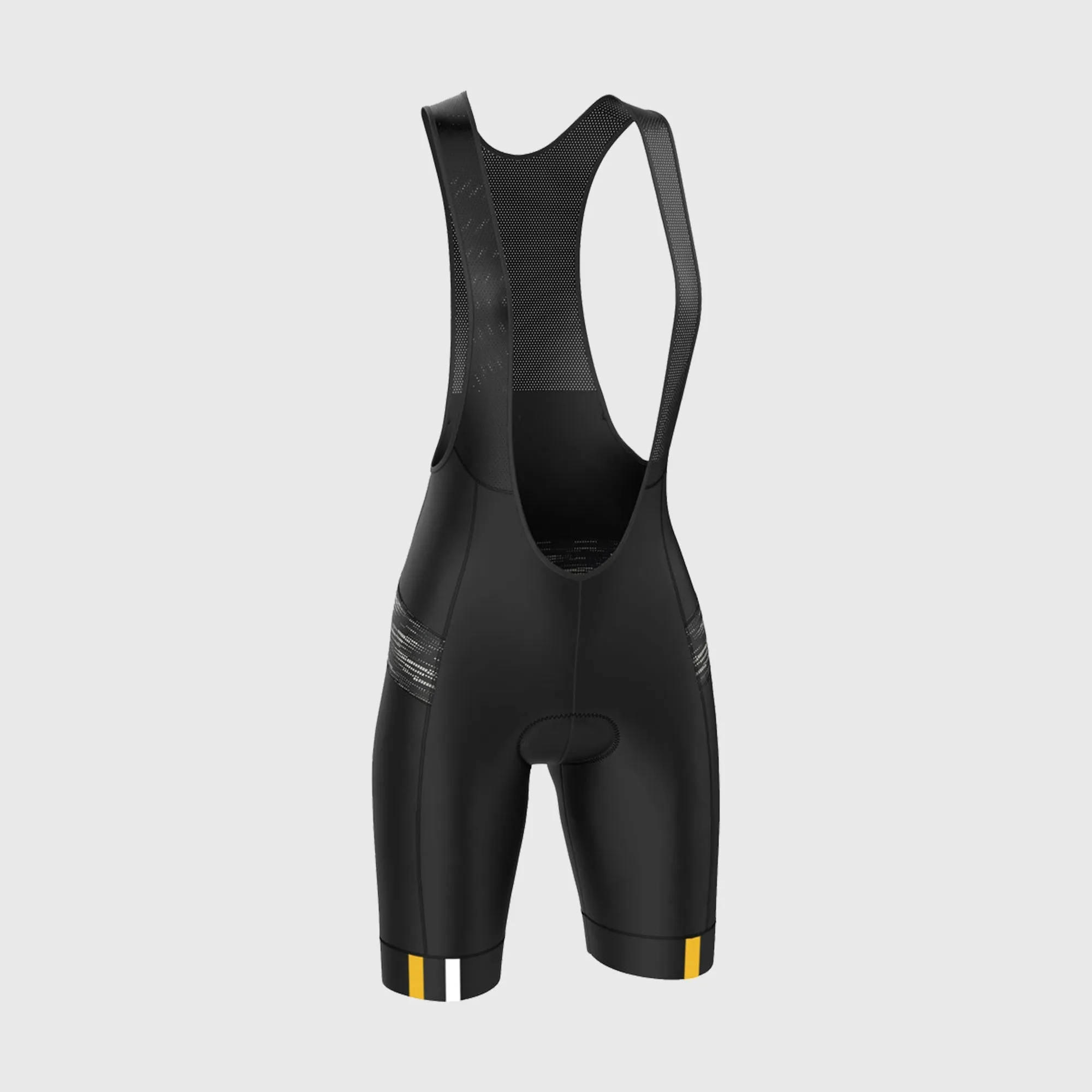 Fdx Women's & Girl's Set Velos Yellow Short Sleeve Summer Cycling Jersey & Cargo Bib Shorts