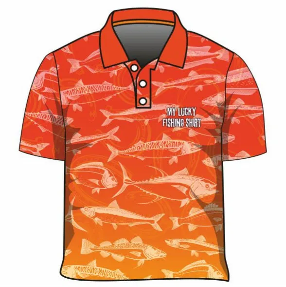 Fishing | Lucky Fishing Orange Fishing Shirt ★Pre-Order★