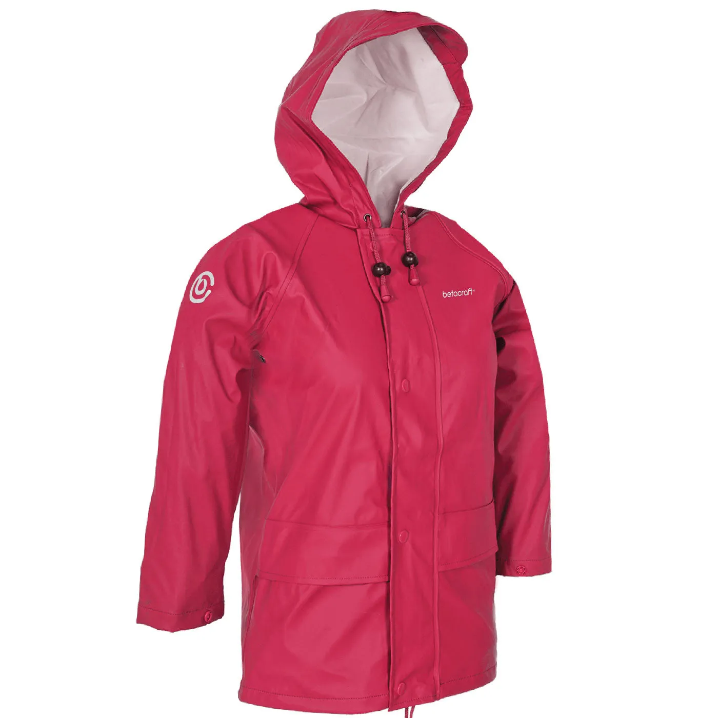 FlexBak Kids 100% Waterproof Raincoat Red Size [6 to 14]