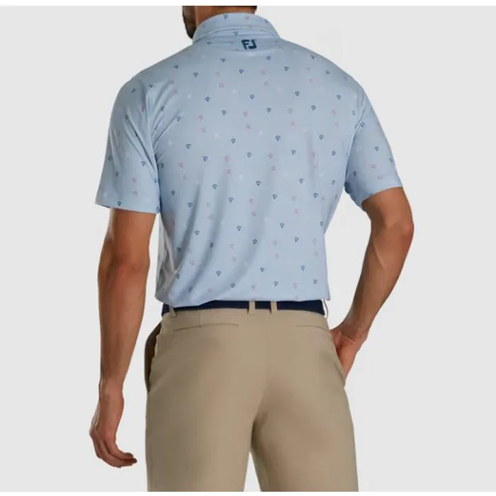 FootJoy Parachute Print Lisle Self Collar
