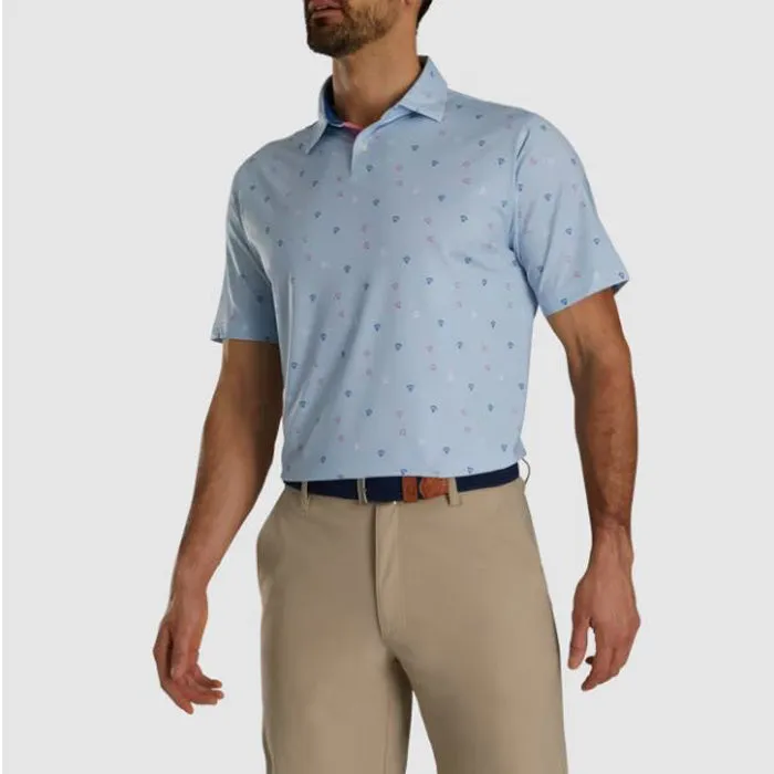 FootJoy Parachute Print Lisle Self Collar