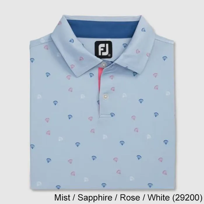 FootJoy Parachute Print Lisle Self Collar