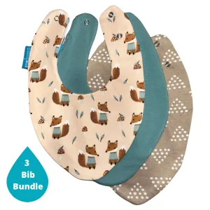Fox Bundle of 3 Waterproof Dribble Bibs
