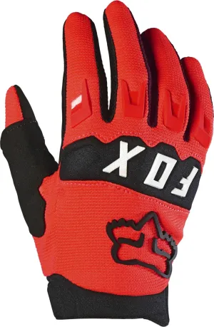 Fox Youth Dirtpaw Gloves Flo Red