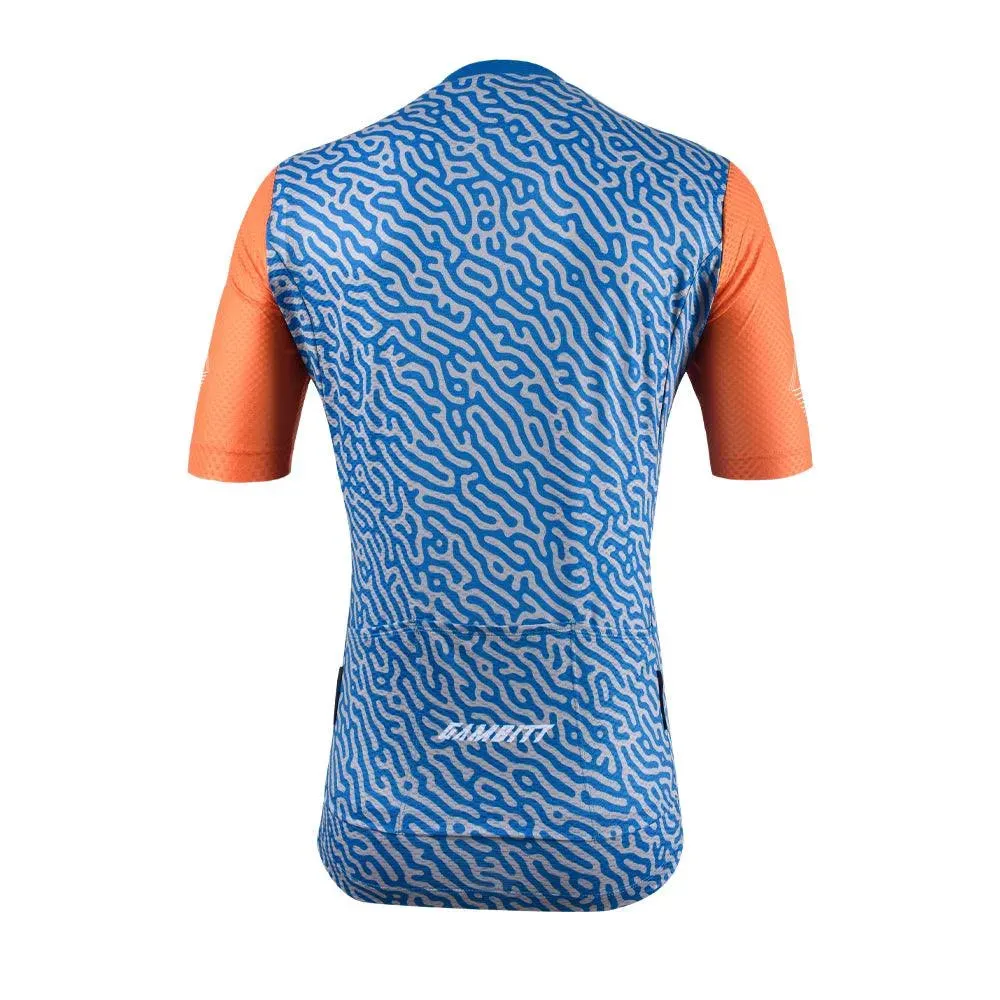 Gambitt Raptor 7 Mens Cycling Jersey (Fluo Orange Trail)