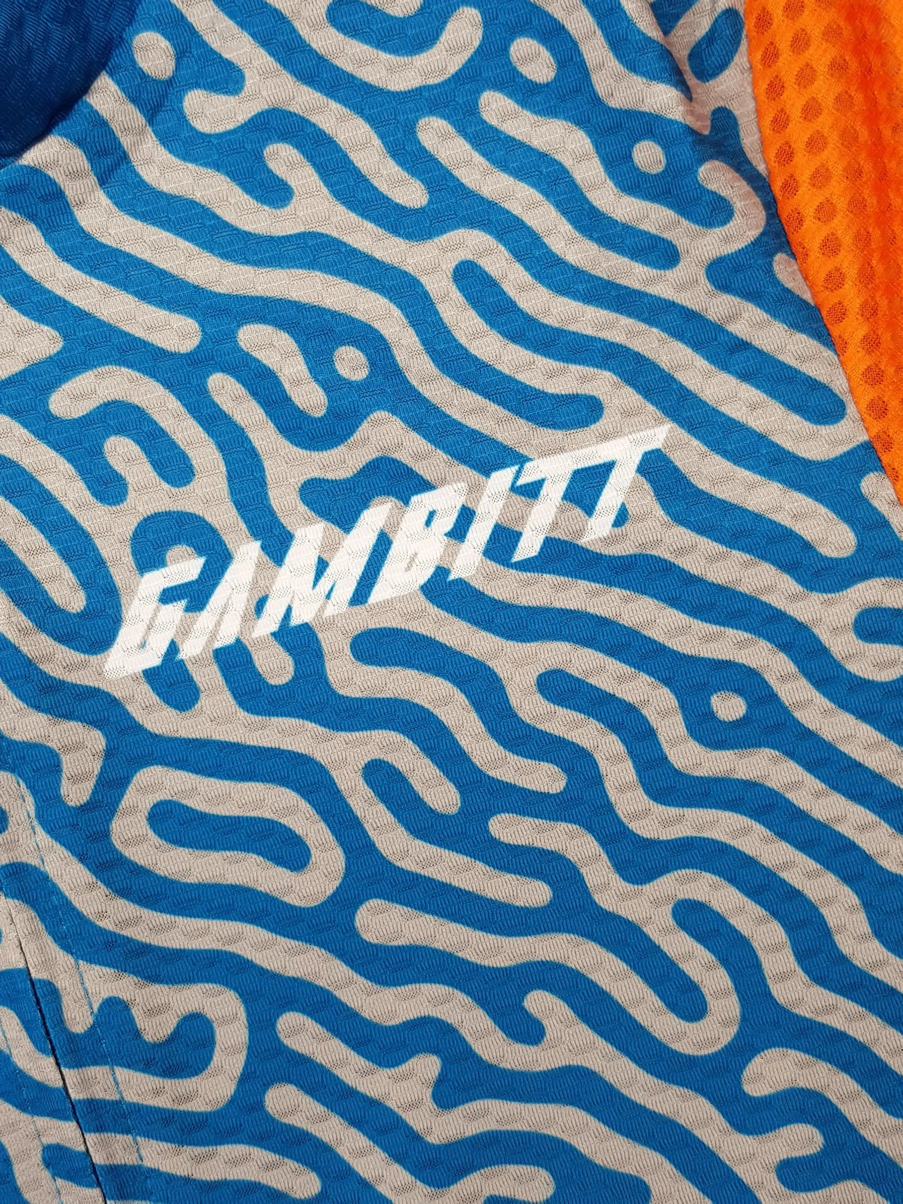 Gambitt Raptor 7 Mens Cycling Jersey (Fluo Orange Trail)