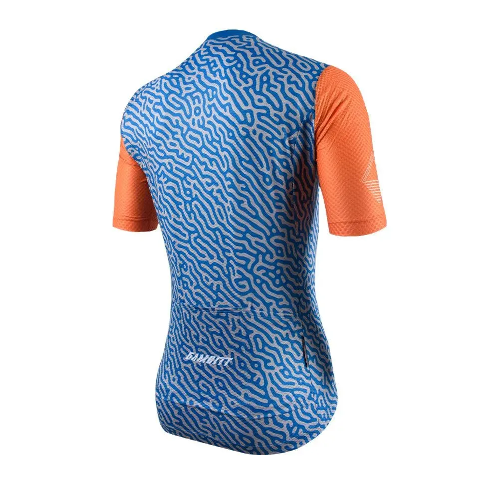 Gambitt Raptor 7 Mens Cycling Jersey (Fluo Orange Trail)