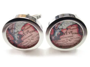 Geneva Map Cufflinks