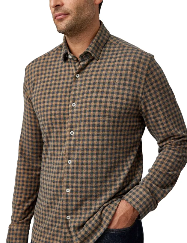 Gingham Brushed LS Jersey Fleece
