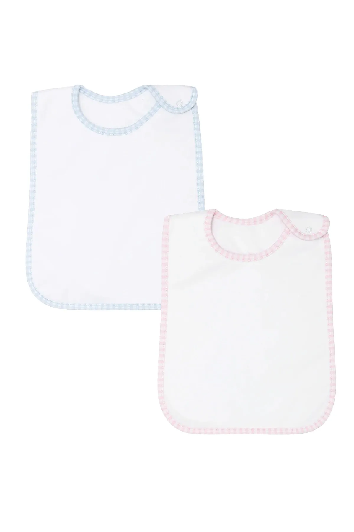 Gingham Feeding Bibs