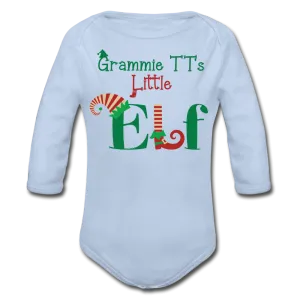 Grammie TT's Little Elf Organic Long Sleeve Baby Bodysuit