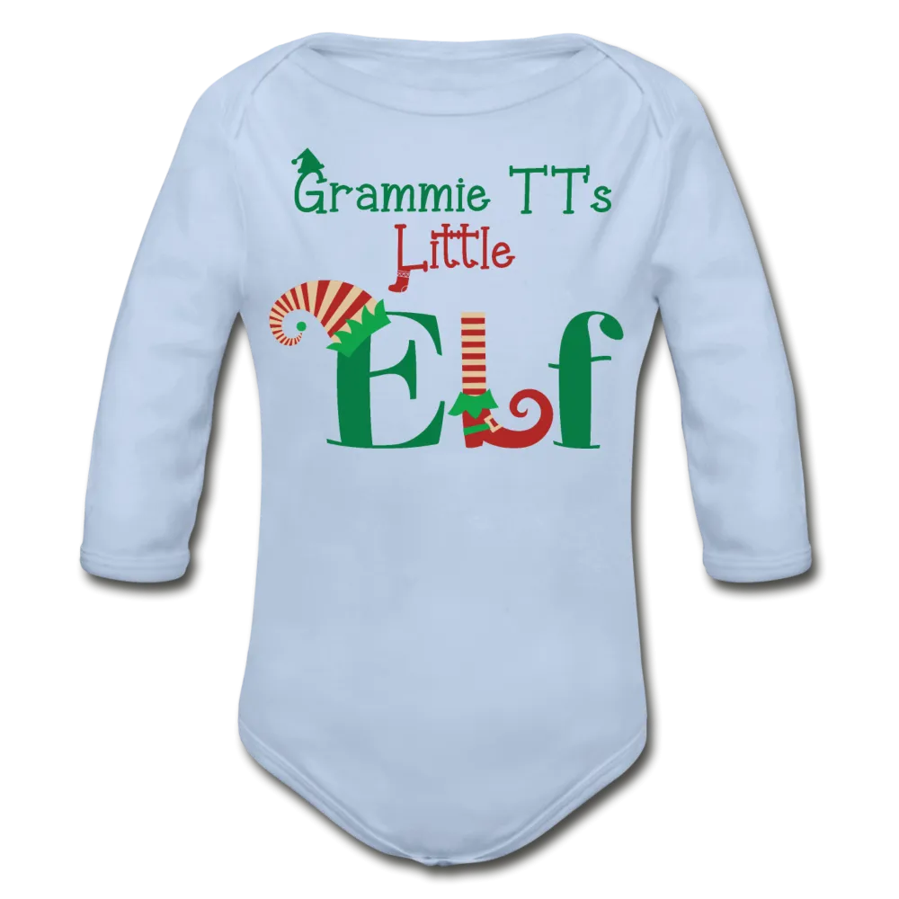 Grammie TT's Little Elf Organic Long Sleeve Baby Bodysuit