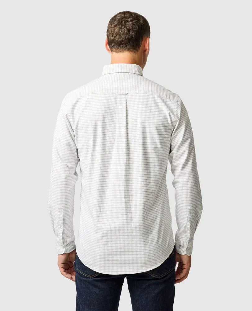 Gunn Check Oxford 5 - Pebble