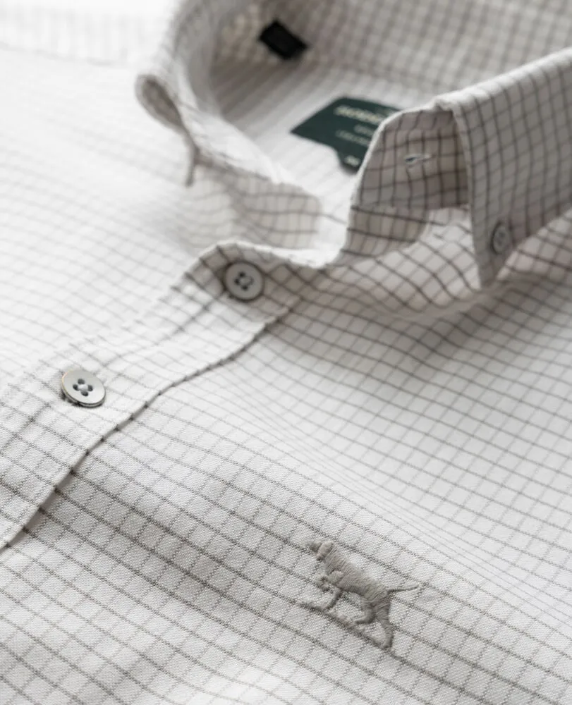 Gunn Check Oxford 5 - Pebble