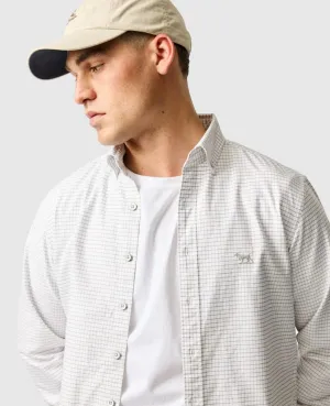 Gunn Check Oxford 5 - Pebble