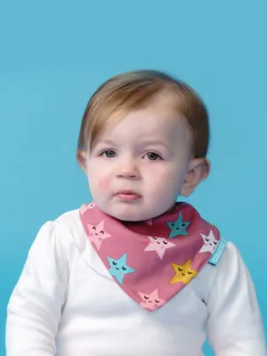 Happy Stars Waterproof Dribble Bib