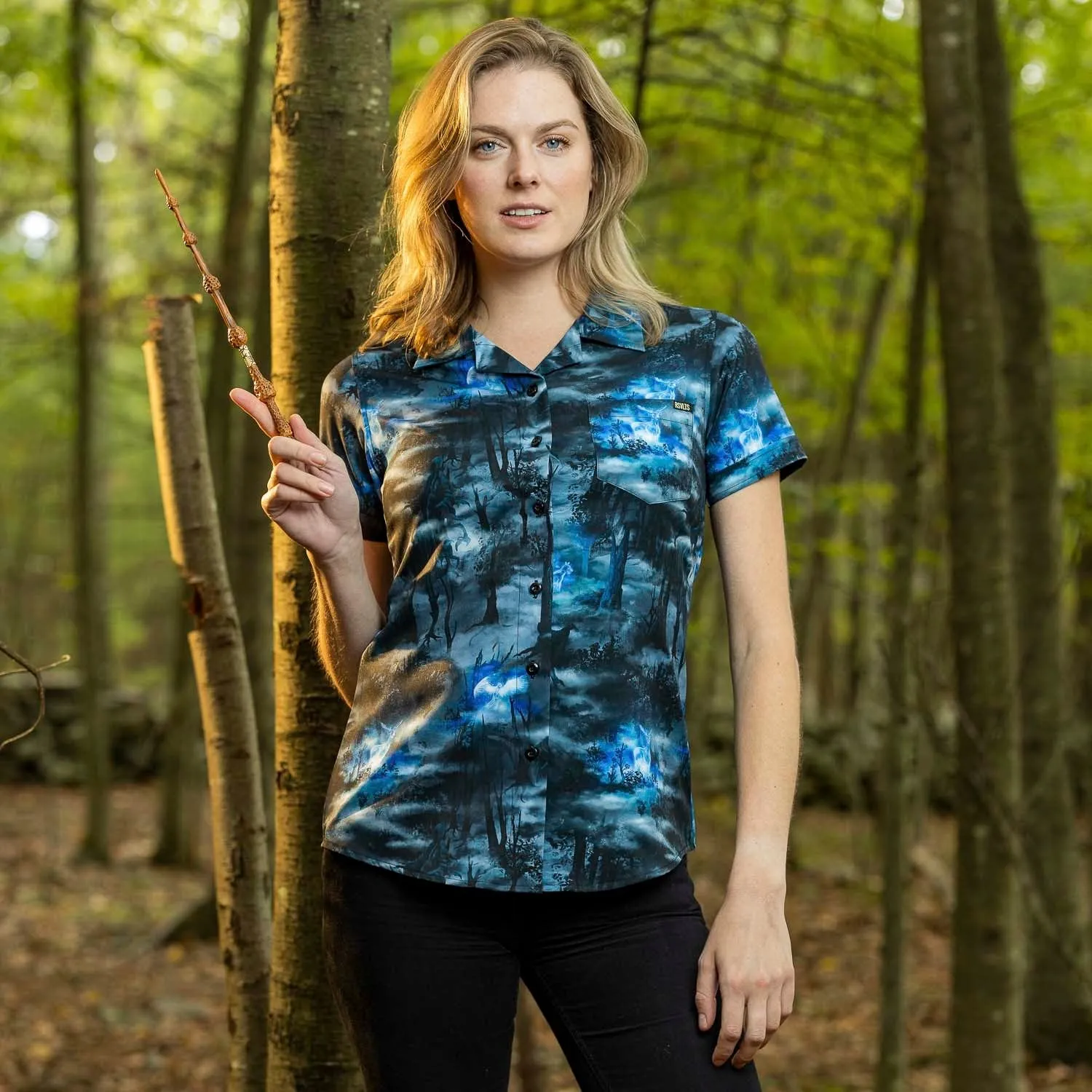 Harry Potter "Expecto Patronum" – Women's KUNUFLEX Short Sleeve Shirt
