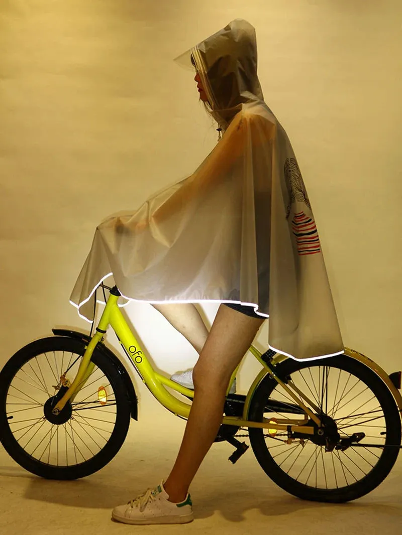 High-Quality Hooded Cycling Rain Poncho for Men and Women – Windproof and Waterproof