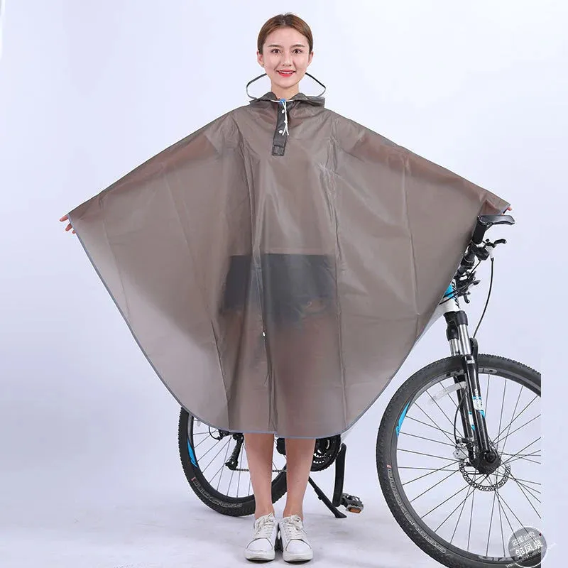 High-Quality Hooded Cycling Rain Poncho for Men and Women – Windproof and Waterproof