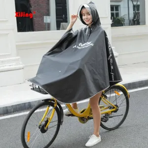 High-Quality Hooded Cycling Rain Poncho for Men and Women – Windproof and Waterproof