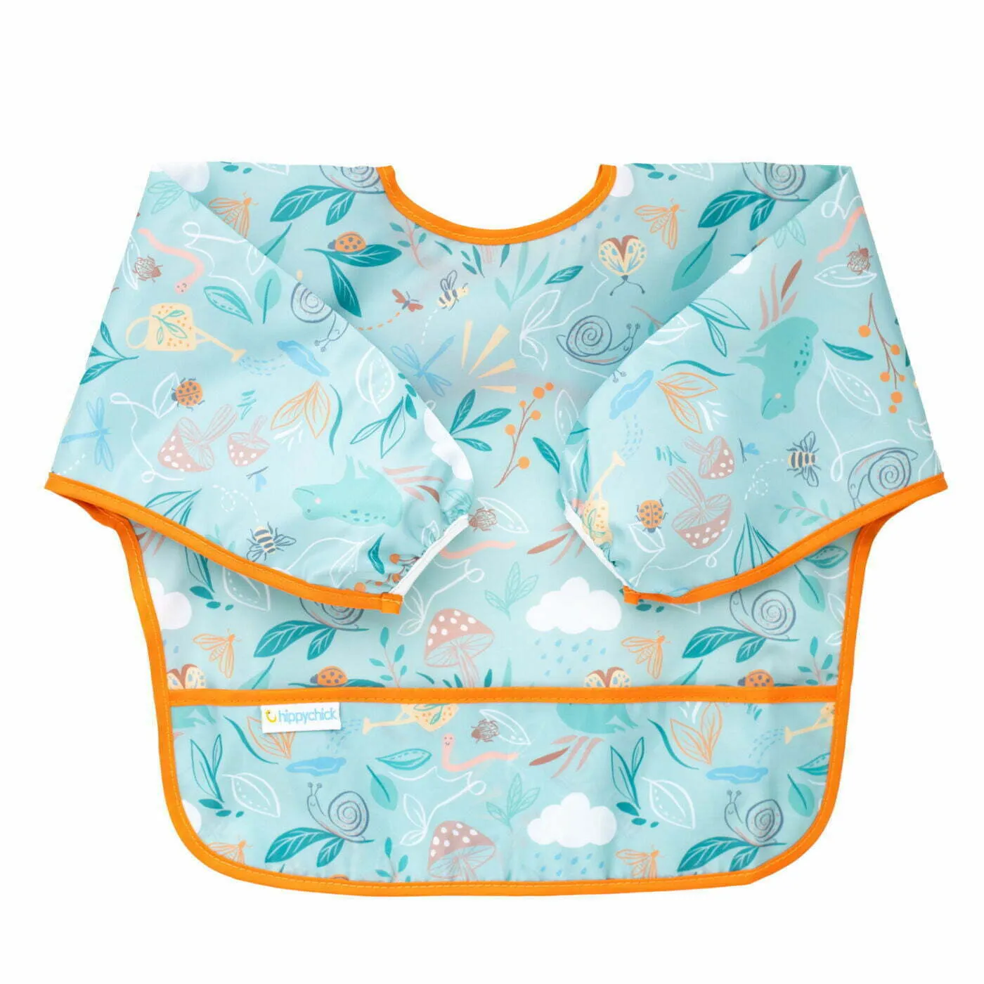 Hippychick Sleeved Bib in English Garden