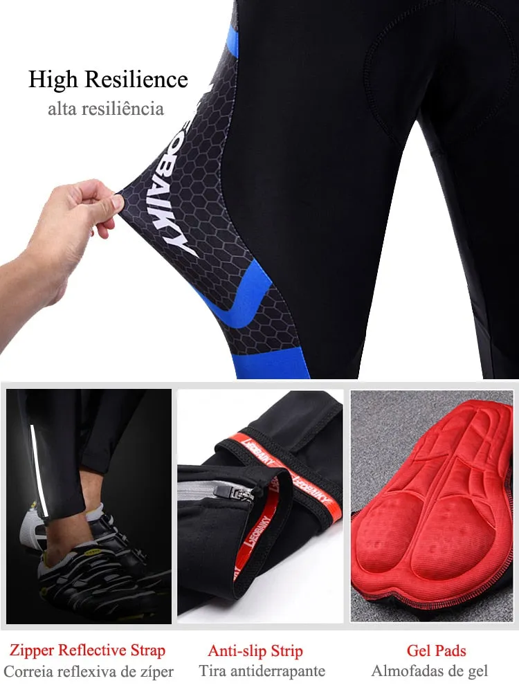 HQ Pro Bicycle Jersey Padded Breathable Sportswear Complete Kits