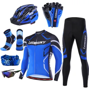 HQ Pro Bicycle Jersey Padded Breathable Sportswear Complete Kits