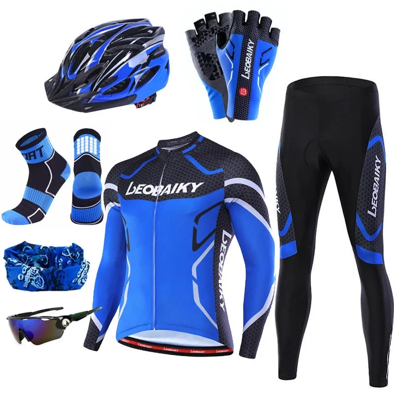 HQ Pro Bicycle Jersey Padded Breathable Sportswear Complete Kits